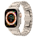 Strap-it® Apple Watch 'Explorer' luxus Stahlarmband (Titanium)