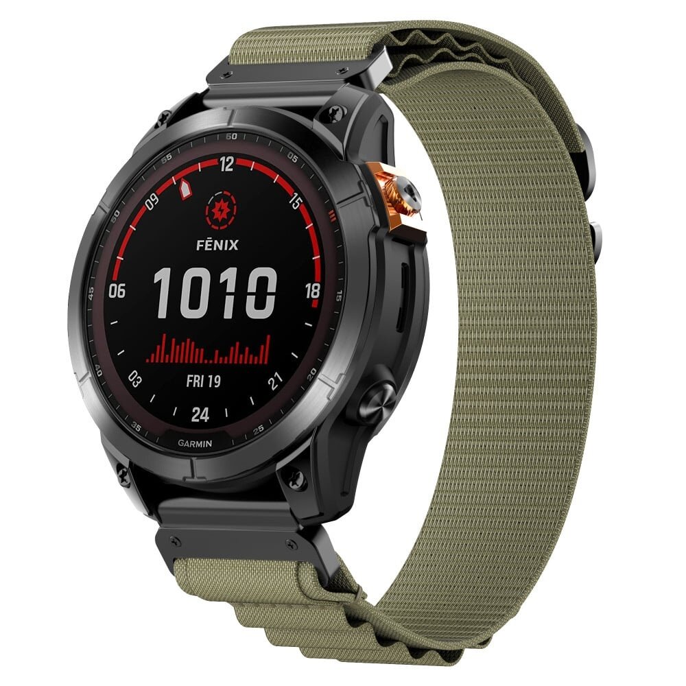 Strap-it® Strap-it Garmin Fenix 5 / 6 Alpine Armband (Olivgrün)