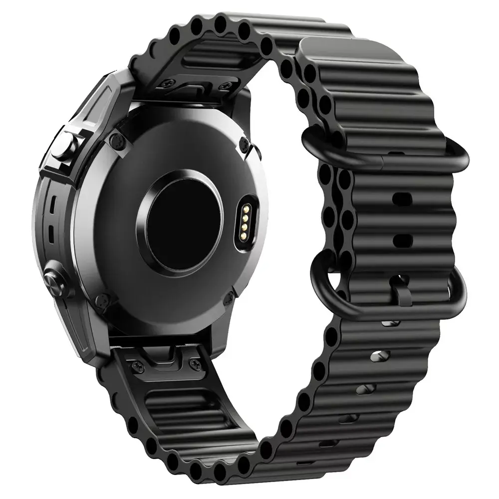 Strap-it® Strap-it Garmin Epix Gen 2 Ocean Armband (Schwarz)