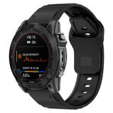 Strap-it® Garmin Fenix 7x Outdoor Silikonarmband (Schwarz) Strap-it® Garmin Fenix 7x Outdoor Silikonarmband (Schwarz)
