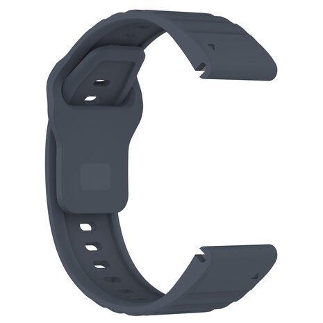 Strap-it® Strap-it Garmin Fenix 7x Outdoor Silikonarmband (Graublau) Strap-it® Strap-it Garmin Fenix 7x Outdoor Silikonarmband (Graublau)