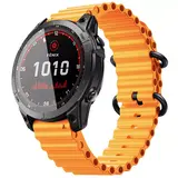Strap-it® Garmin Fenix 8 - 51mm Ocean Armband (Orange)