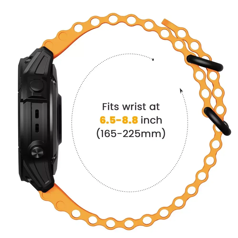 Strap-it® Strap-it Garmin Epix Pro (Gen 2) 51mm Ocean Armband (Orange) Strap-it® Strap-it Garmin Epix Pro (Gen 2) 51mm Ocean Armband (Orange)