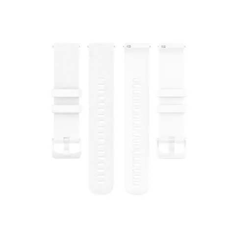 Strap-it® Strap-it Uhrenarmband luxus Silikon 20mm - Schnellverschluss (Weiß) Strap-it® Strap-it Uhrenarmband luxus Silikon 20mm - Schnellverschluss (Weiß)