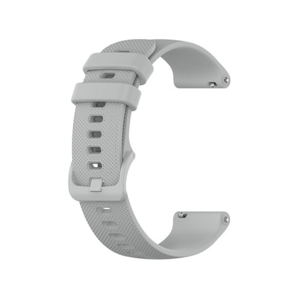Strap-it® Strap-it Uhrenarmband luxus Silikon 20mm - Schnellverschluss (Grau)