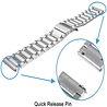 Strap-it® Strap-it Uhrenarmband Titan 22mm - Schnellverschluss (Silber) Strap-it® Strap-it Uhrenarmband Titan 22mm - Schnellverschluss (Silber)
