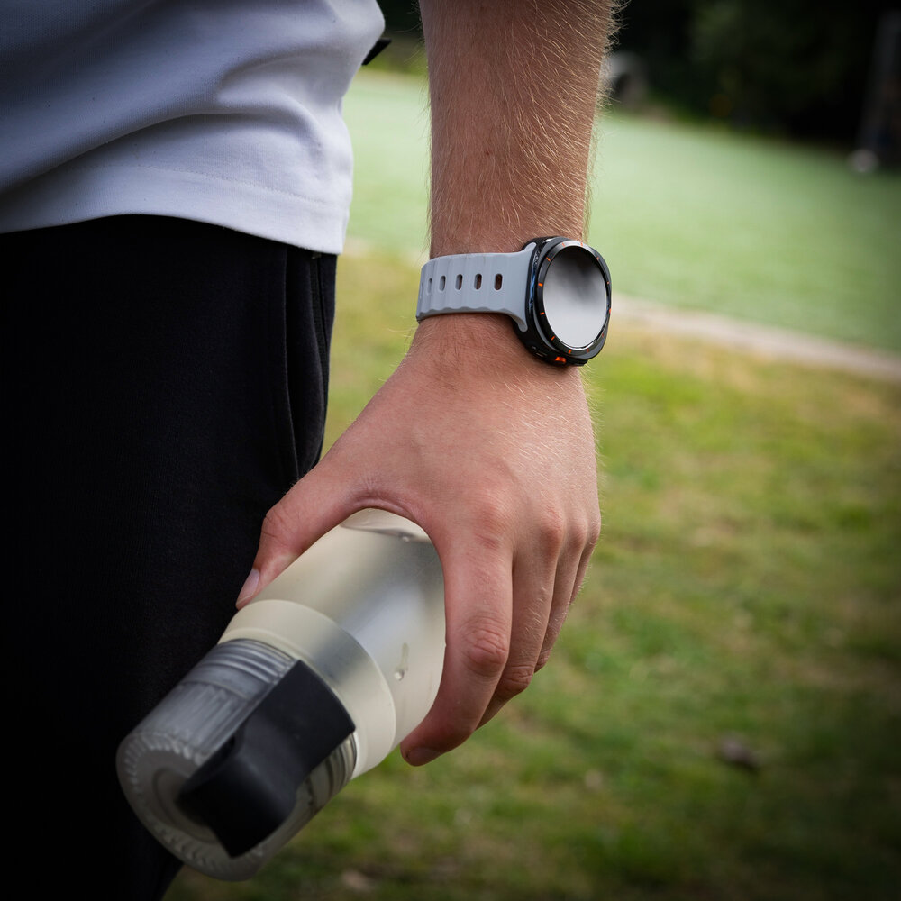 Strap-it® Strap-it Samsung Galaxy Watch Ultra Outdoor-Silikonarmband (Grau) Strap-it® Strap-it Samsung Galaxy Watch Ultra Outdoor-Silikonarmband (Grau)