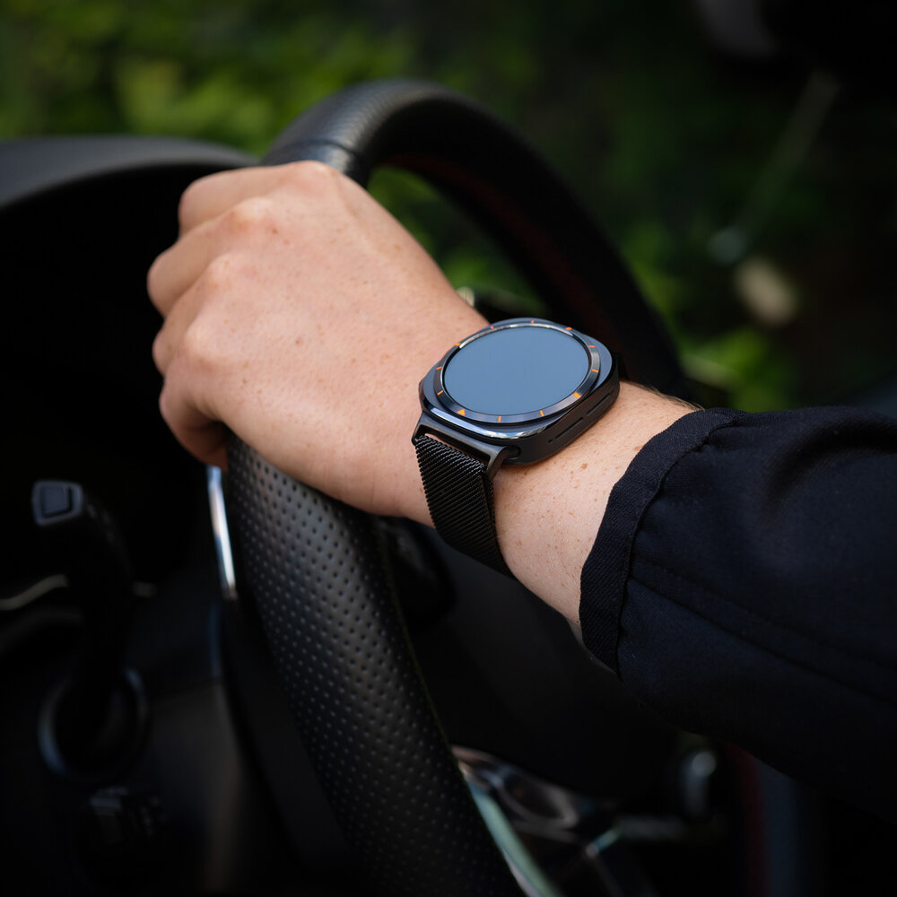 Strap-it® Strap-it Samsung Galaxy Watch Ultra Milanaise Armband (Schwarz) Strap-it® Strap-it Samsung Galaxy Watch Ultra Milanaise Armband (Schwarz)