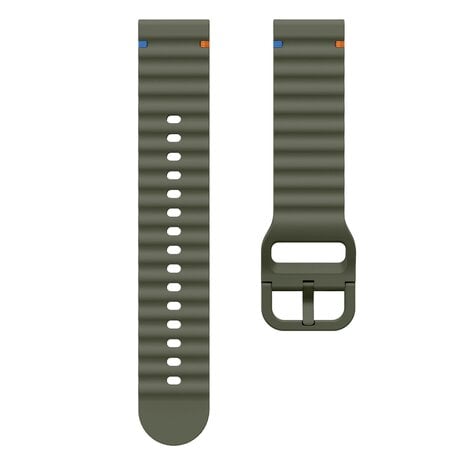 Strap-it® Strap-it Samsung Galaxy Watch Active Wave Silikonarmband (Armeegrün) Strap-it® Strap-it Samsung Galaxy Watch Active Wave Silikonarmband (Armeegrün)
