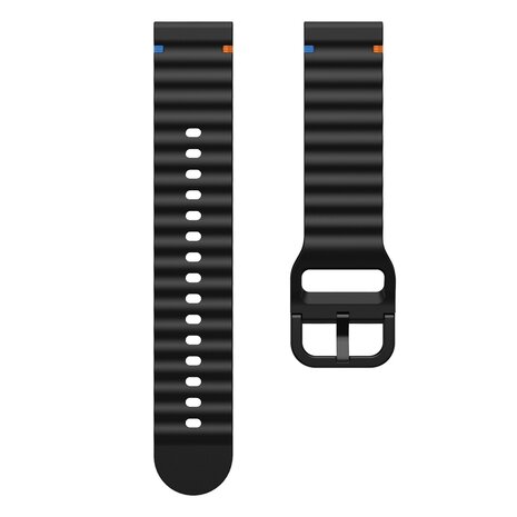 Strap-it® Strap-it Samsung Galaxy Watch 3 41mm Wave Silikonarmband (Schwarz) Strap-it® Strap-it Samsung Galaxy Watch 3 41mm Wave Silikonarmband (Schwarz)