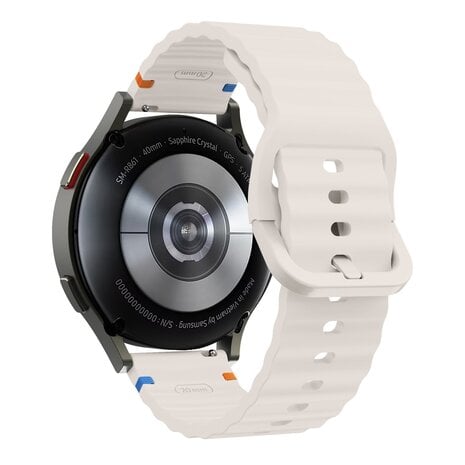 Strap-it® Strap-it Huawei Watch GT 3 42mm Wave Silikonarmband (Polarstern)