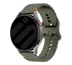 Strap-it® Amazfit Bip U (Pro) Wave Silikonarmband (Armeegrün) Strap-it® Amazfit Bip U (Pro) Wave Silikonarmband (Armeegrün)