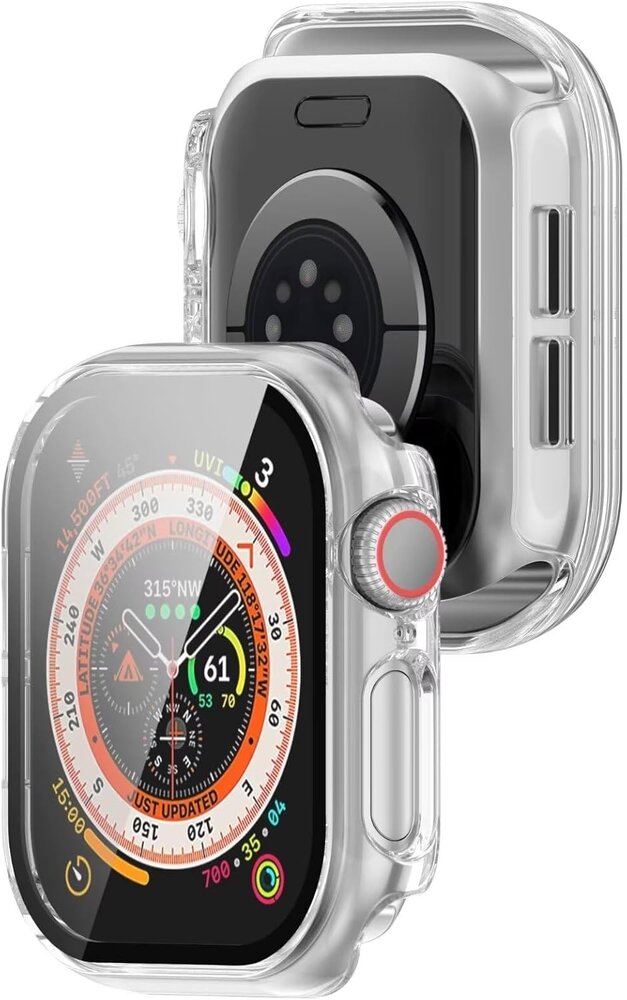 Strap-it® Strap-it Apple Watch 10 Hartschale mit Glas (Transparent)
