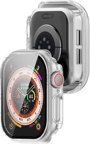Strap-it® Strap-it Apple Watch 10 Hartschale mit Glas (Transparent)