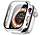 Strap-it Apple Watch 10 Hartschale mit Glas (Silber)