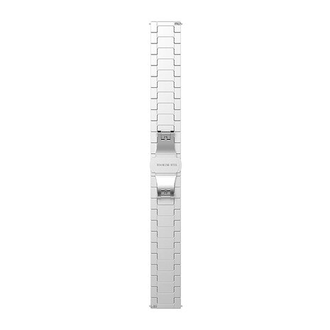 Strap-it® Strap-it Huawei Watch GT 5 - 41mm Metallarmband (Silber)