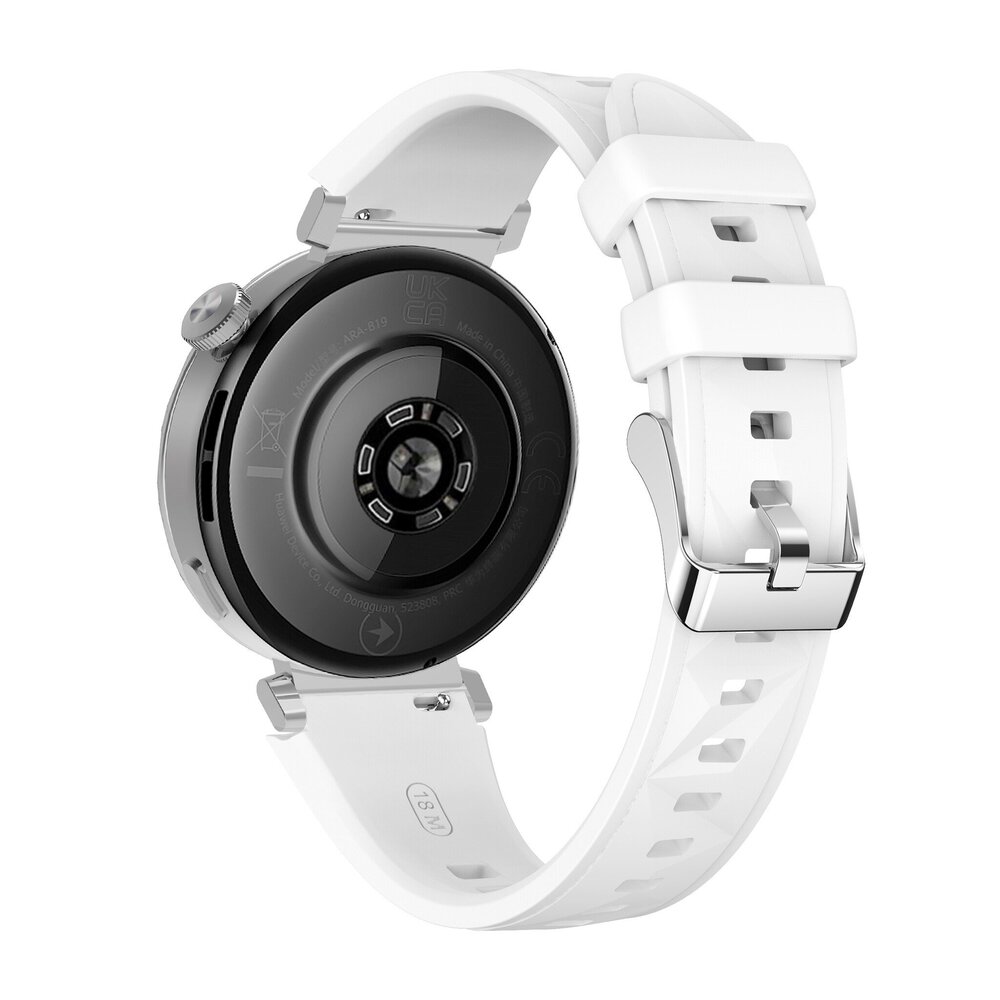 Strap-it® Strap-it Huawei Watch GT 4 - 41mm Premium Silikonarmband (Weiß)