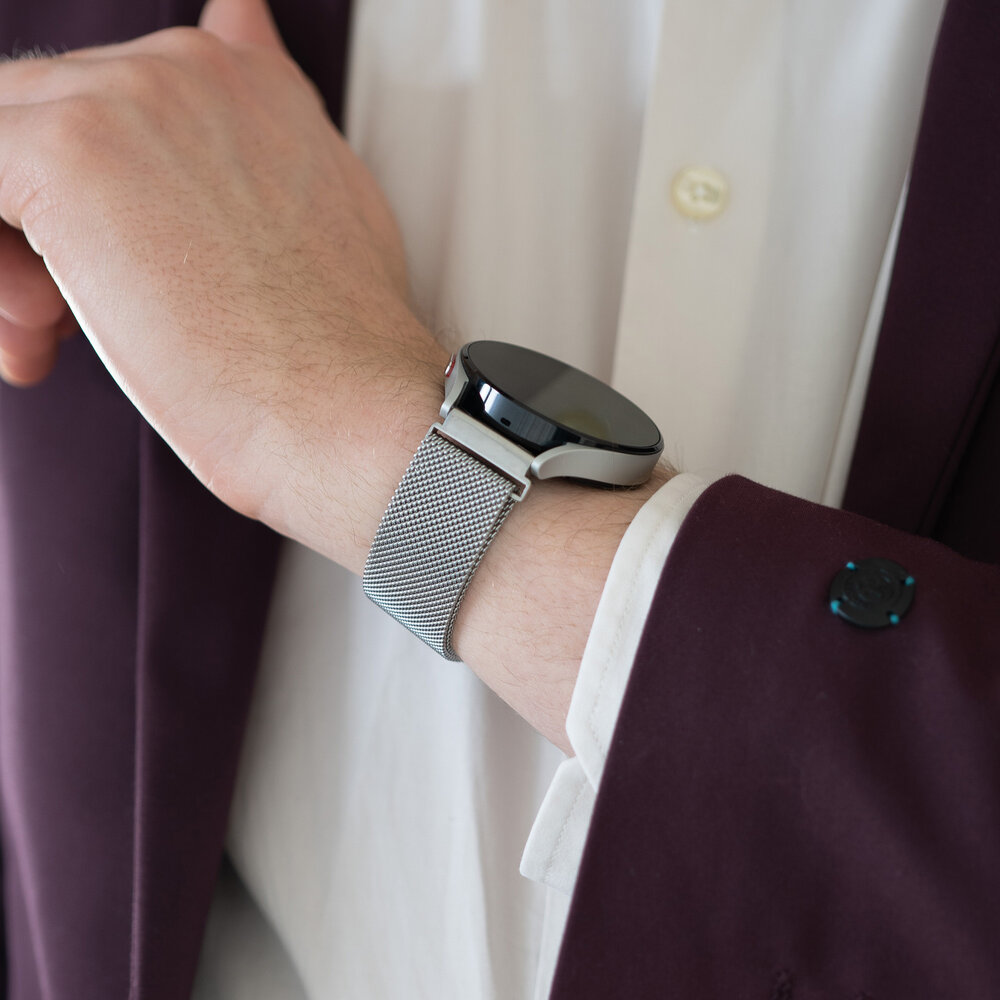 Bandz Bandz Amazfit Cheetah (Pro) Milanese Loop Armband (Silber) Bandz Bandz Amazfit Cheetah (Pro) Milanese Loop Armband (Silber)