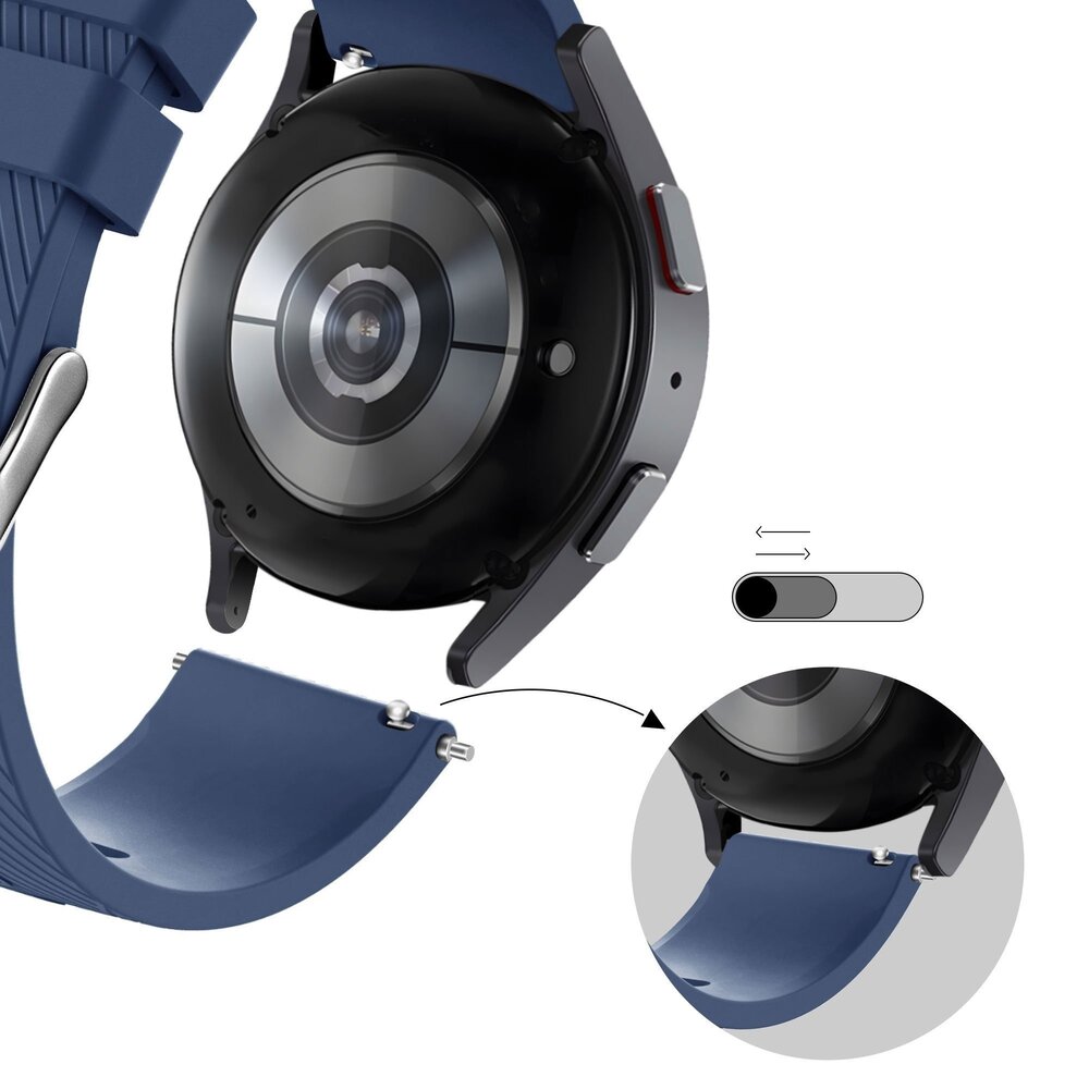 Bandz Bandz Suunto 9 Peak Pro Silikonarmband 'Deluxe' (Dunkelblau) Bandz Bandz Suunto 9 Peak Pro Silikonarmband 'Deluxe' (Dunkelblau)