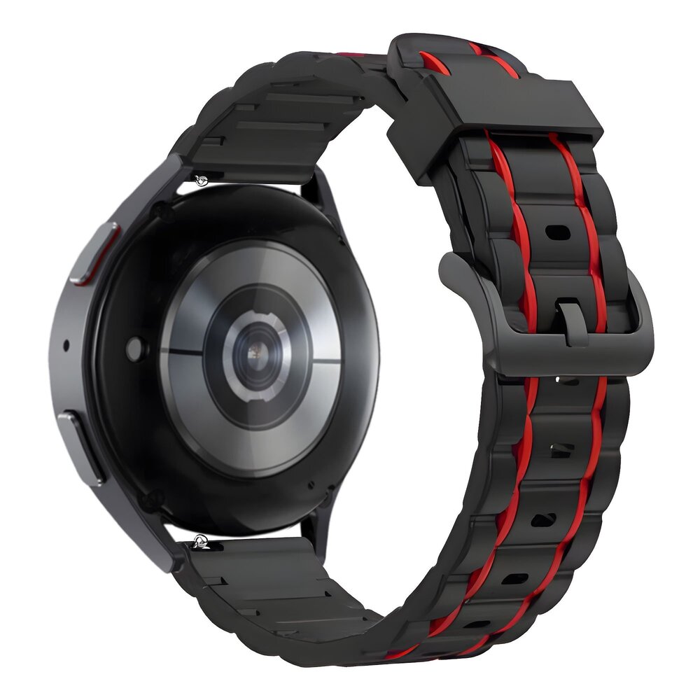 Bandz Bandz Suunto 5 Peak Sport Armband gestreift (Schwarz/Rot)