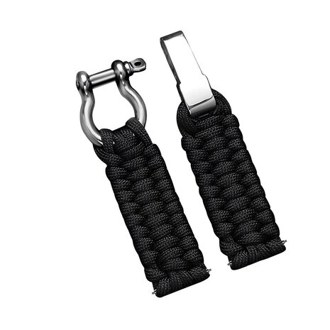 Strap-it® Strap-it Coros Apex 2 Pro Nylon Seil-Armband (Schwarz) Strap-it® Strap-it Coros Apex 2 Pro Nylon Seil-Armband (Schwarz)