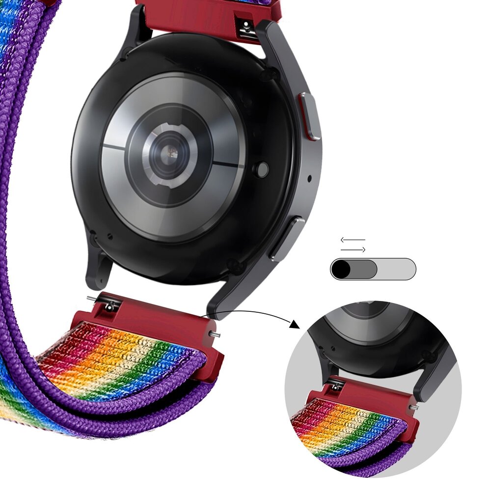 Bandz Bandz Coros Pace 2 Nylon Loop Armband (Regenbogen) Bandz Bandz Coros Pace 2 Nylon Loop Armband (Regenbogen)