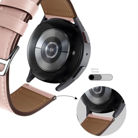 Bandz Bandz Coros Apex 42mm Lederarmband 'Deluxe' (Rosa) Bandz Bandz Coros Apex 42mm Lederarmband 'Deluxe' (Rosa)