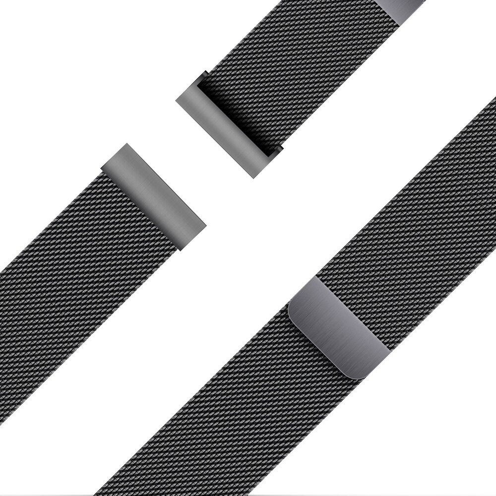 Bandz Bandz Coros Apex 42mm Milanese Loop Band (Schwarz) Bandz Bandz Coros Apex 42mm Milanese Loop Band (Schwarz)