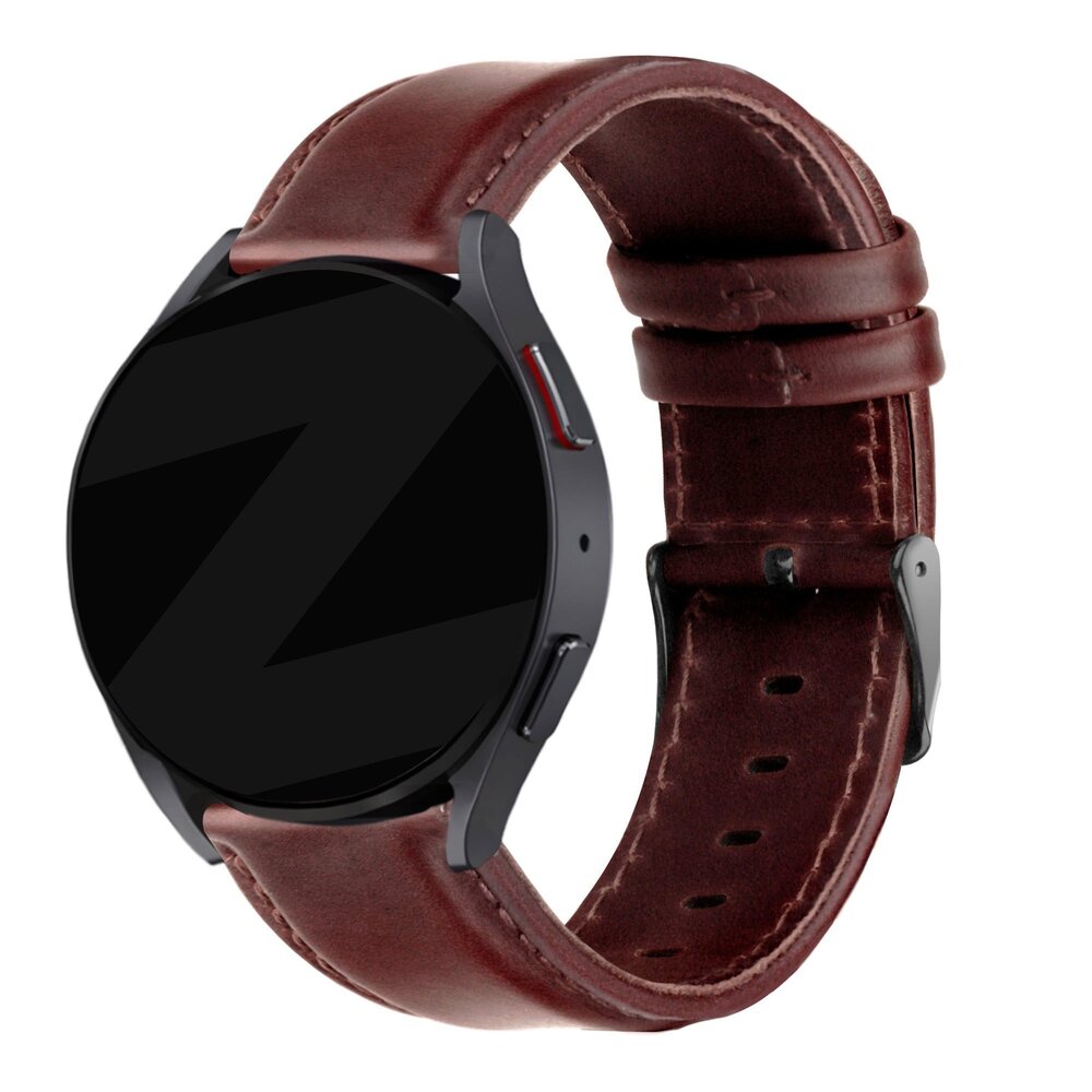 Bandz Bandz TicWatch 22mm Lederarmband 'Classic' (Dunkelbraun)