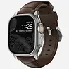Nomad Nomad Traditional Apple Watch Lederarmband (Braun/Silber) Nomad Nomad Traditional Apple Watch Lederarmband (Braun/Silber)