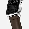 Nomad Nomad Traditional Apple Watch Lederarmband (Braun/Silber) Nomad Nomad Traditional Apple Watch Lederarmband (Braun/Silber)