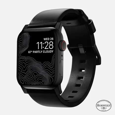 Nomad Nomad Modern Apple Watch Lederarmband (Schwarz)) Nomad Nomad Modern Apple Watch Lederarmband (Schwarz))