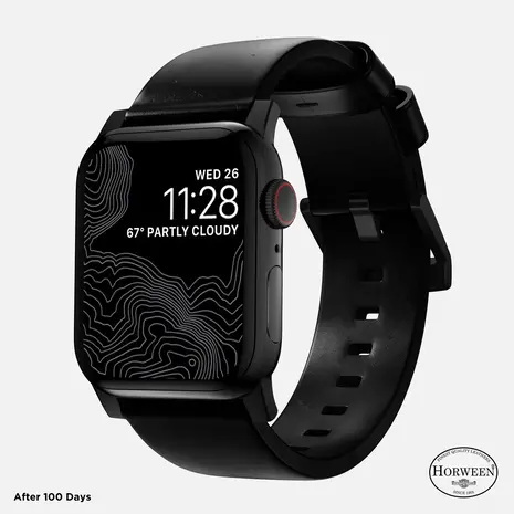 Nomad Nomad Modern Apple Watch Lederarmband (Schwarz)) Nomad Nomad Modern Apple Watch Lederarmband (Schwarz))