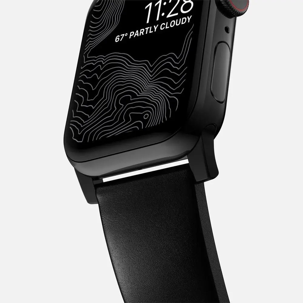 Nomad Nomad Modern Apple Watch Lederarmband (Schwarz)) Nomad Nomad Modern Apple Watch Lederarmband (Schwarz))