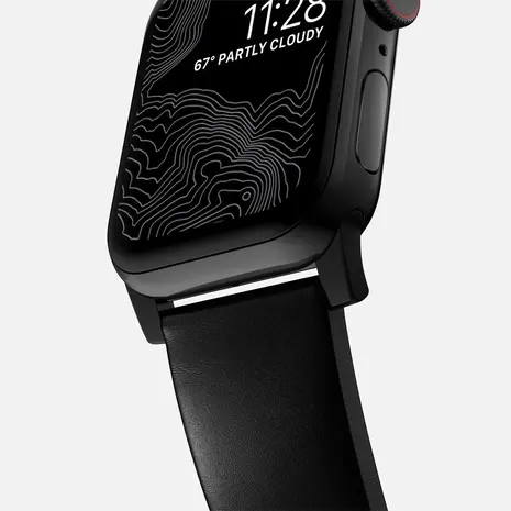Nomad Nomad Modern Apple Watch Lederarmband (Schwarz)) Nomad Nomad Modern Apple Watch Lederarmband (Schwarz))