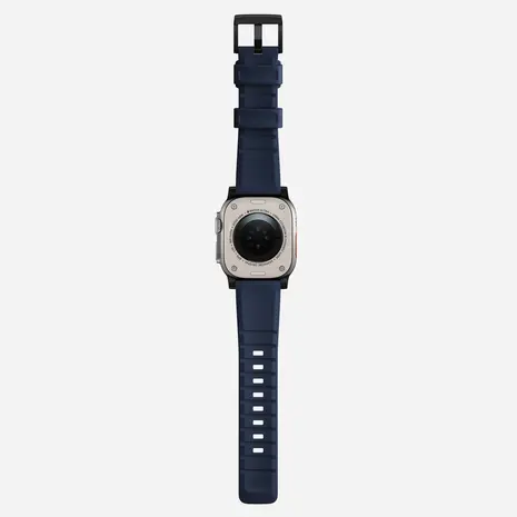 Nomad Nomad Rugged Apple Watch Silikon Armband (Schwarz/Atlantic Blue) Nomad Nomad Rugged Apple Watch Silikon Armband (Schwarz/Atlantic Blue)