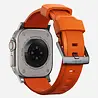 Nomad Nomad Rugged Apple Watch Silikon Armband (Silber/Ultra Orange) Nomad Nomad Rugged Apple Watch Silikon Armband (Silber/Ultra Orange)