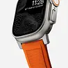 Nomad Nomad Rugged Apple Watch Silikon Armband (Silber/Ultra Orange) Nomad Nomad Rugged Apple Watch Silikon Armband (Silber/Ultra Orange)