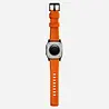 Nomad Nomad Rugged Apple Watch Silikon Armband (Silber/Ultra Orange) Nomad Nomad Rugged Apple Watch Silikon Armband (Silber/Ultra Orange)