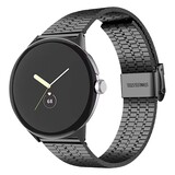 Strap-it® Google Pixel Watch 3 - 45mm Edelstahlarmband (Schwarz)