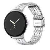 Strap-it® Google Pixel Watch 3 - 45mm Edelstahlarmband (Silber)