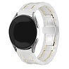 Strap-it® Strap-it Samsung Galaxy Watch 5 Pro Keramik-Gliederarmband (Weiß/Gold) Strap-it® Strap-it Samsung Galaxy Watch 5 Pro Keramik-Gliederarmband (Weiß/Gold)