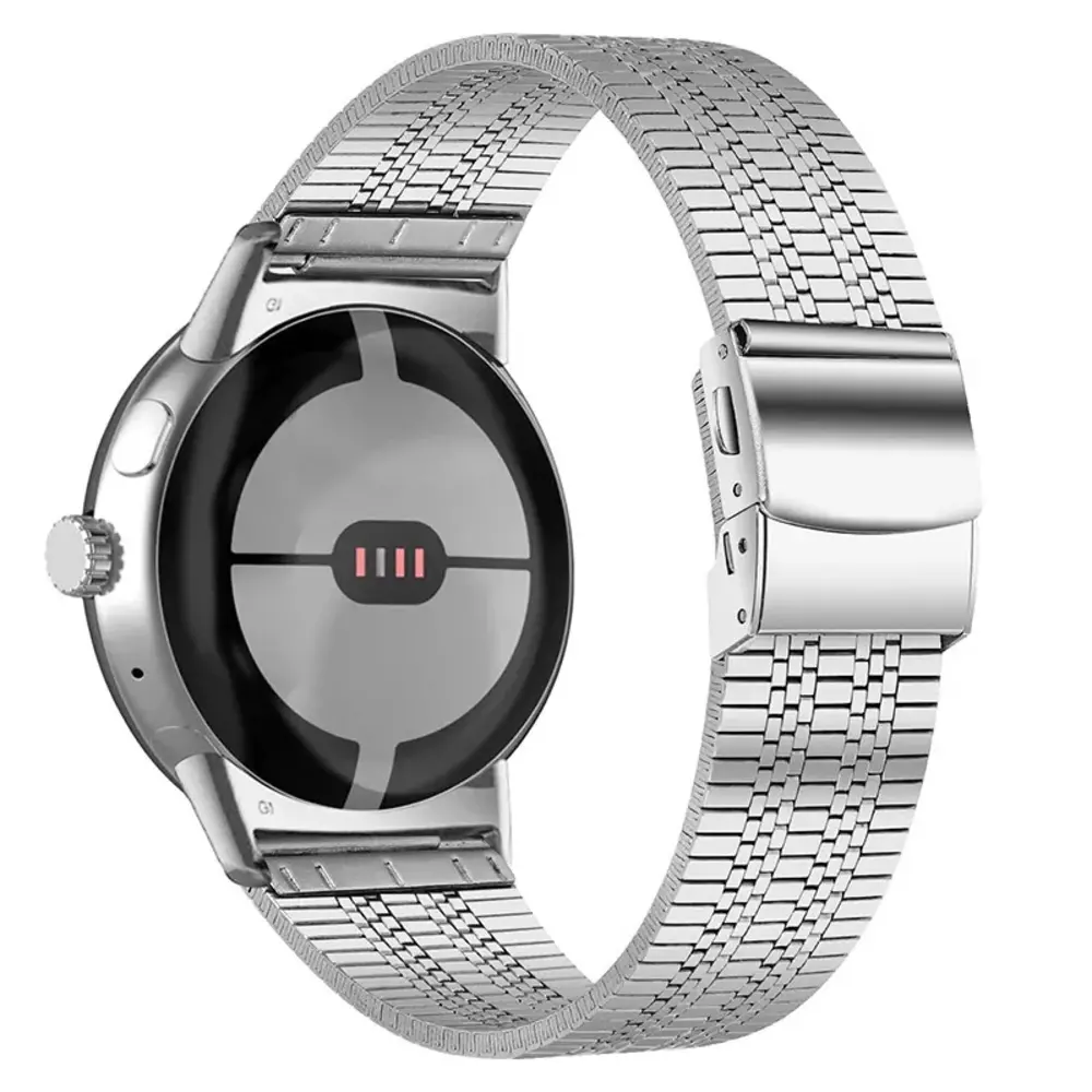 Strap-it® Strap-it Google Pixel Watch 3 - 45mm Edelstahlarmband (Silber)