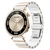 Strap-it® Strap-it Huawei Watch GT 5 Pro - 42mm One Bead Keramikarmband (Weiß/Roségold) Strap-it® Strap-it Huawei Watch GT 5 Pro - 42mm One Bead Keramikarmband (Weiß/Roségold)