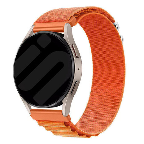 Strap-it® Strap-it Samsung Galaxy Watch 42mm Alpine Nylonarmband (Orange)