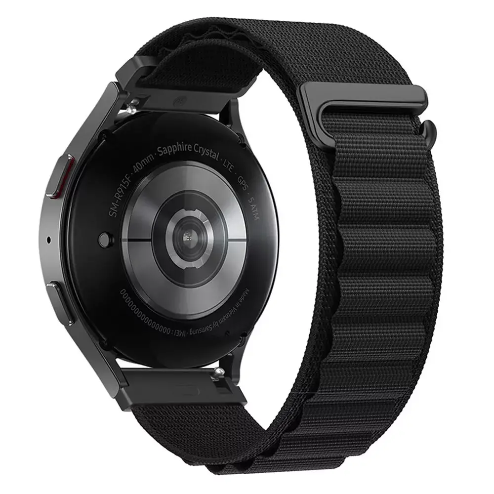 Strap-it® Strap-it Polar Unite Alpine Nylonarmband (Schwarz)