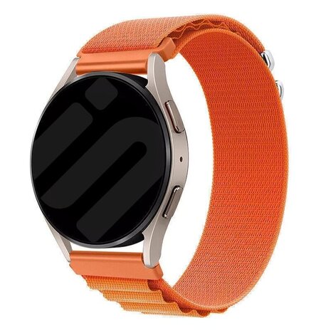 Strap-it® Strap-it Amazfit GTR 2 Alpine Nylonarmband (Orange)