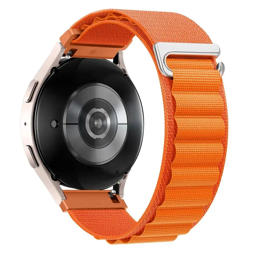Strap-it® Strap-it Amazfit GTR 2 Alpine Nylonarmband (Orange)