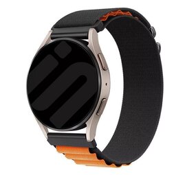 Strap-it® Amazfit GTR 4 Alpine Nylonarmband (Schwarz/Orange) Strap-it® Amazfit GTR 4 Alpine Nylonarmband (Schwarz/Orange)