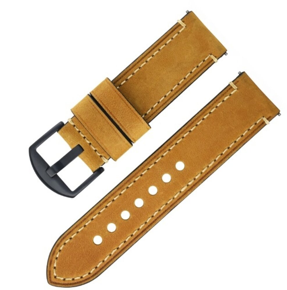 Strap-it® Strap-it Huawei Watch GT 4 - 41mm echtes Lederarmband (Braun) Strap-it® Strap-it Huawei Watch GT 4 - 41mm echtes Lederarmband (Braun)